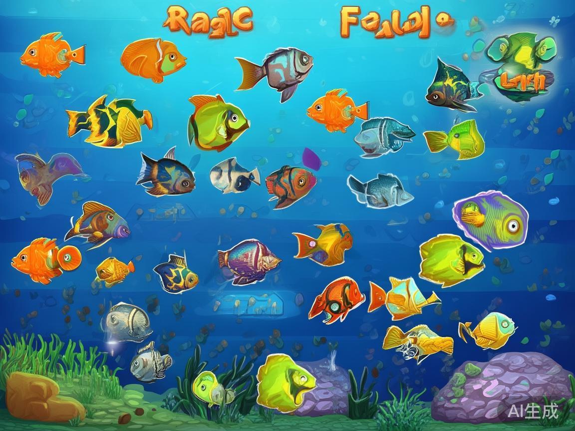 鱼类分类与奖励：普通鱼、稀有鱼和特殊鱼组成了游戏的